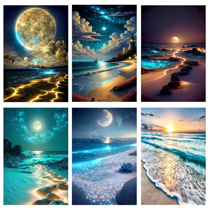 Juego de 6 piezas de pintura de diamante 5d pintura de mampostería diamante cuadrado completo diamond painting Amazon estilo caliente TEMU