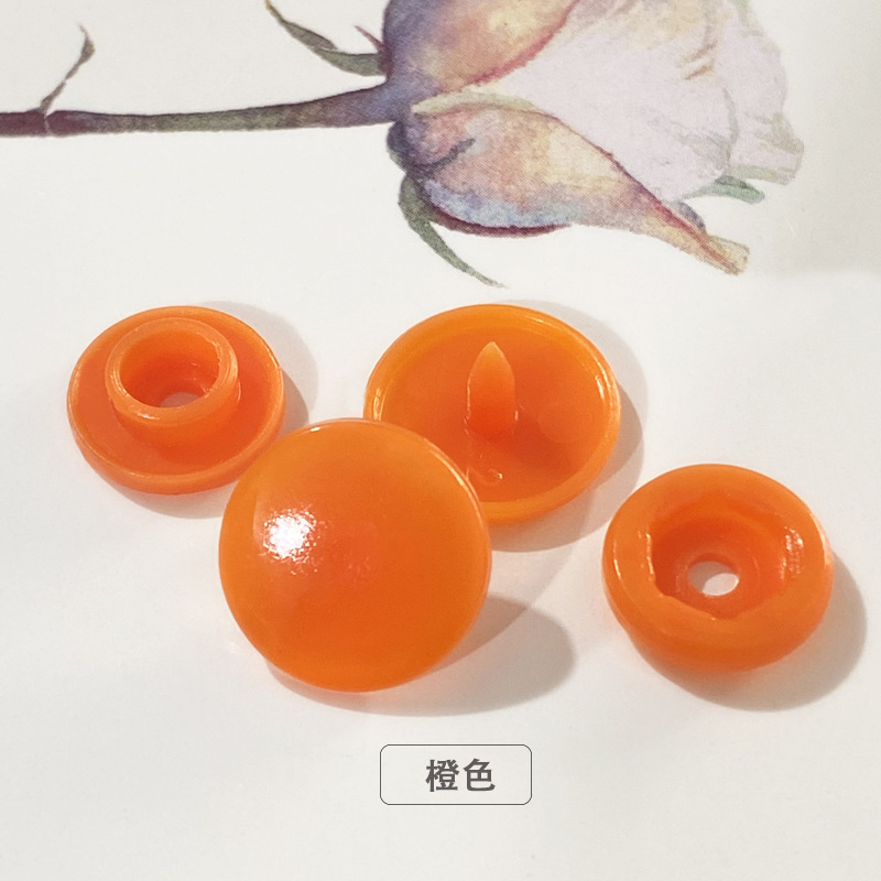 T3T5T8 impermeable con botón a presión de resina plástica, botones de ropa de bebé, botones invisibles, botones de color sin costura