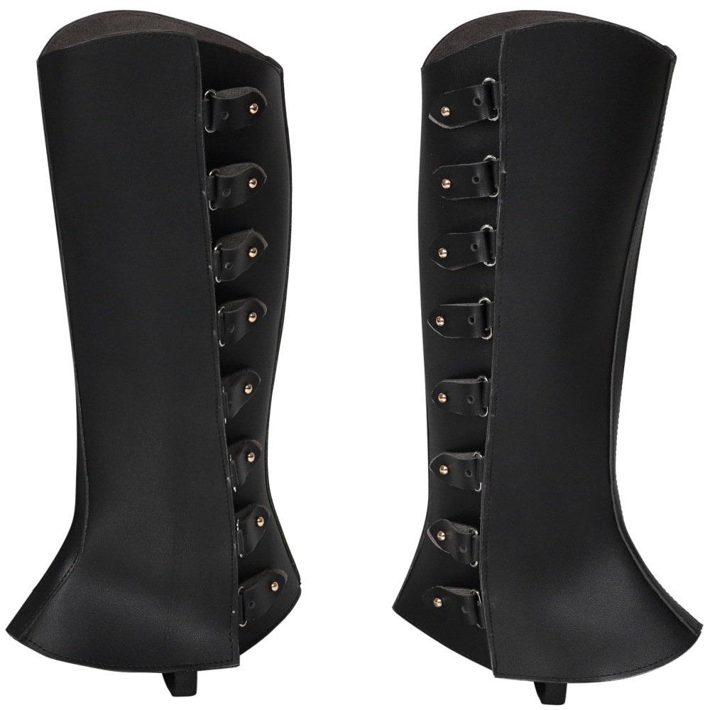 Amazon Cross-border Trade Europe and America Medieval Knight Retro Armor Boots Pirate Boots Leg Shoe Black Boots