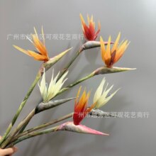 天堂鸟高品质手感软胶仿真花艺单枝鹤望兰家居装饰品软装插花配材