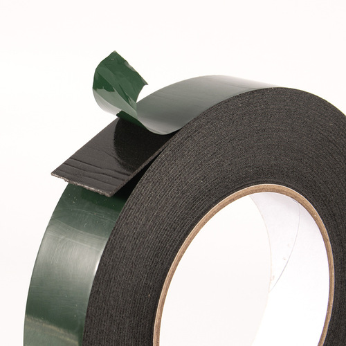 Car double-sided tape, 10m long, 1mm thick, PE green film, black car foam, strong foam sponge