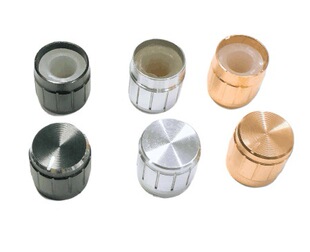 Potentiometer Knob Cap Audio Amplifier Aluminum Alloy Knob Cap Diameter 13mm Height 11mm Gold Silver Black