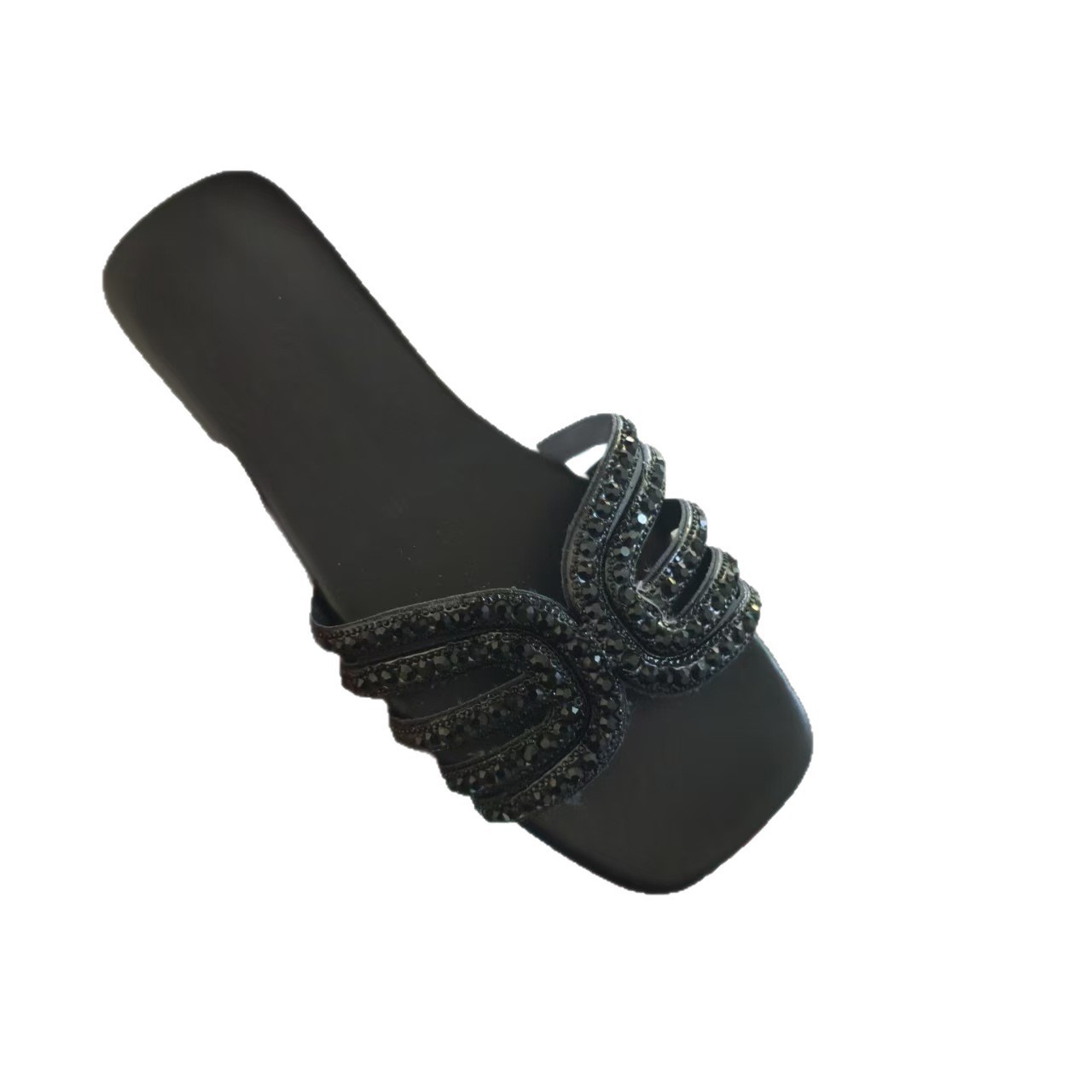 Transfronterizos zapatos de tacones altos para mujeres sandalias de tamaño grande 2024 zapatos de verano nuevos accesorios casuales planos misceláneos