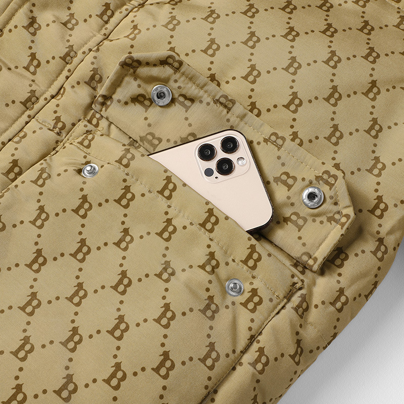 Ropa de algodón gruesa para comercio exterior, resistente al frío, venta al por mayor de fábrica, chaquetas de algodón de marca de moda, parkas cálidas estilo coreano, tops estilo celebridad.