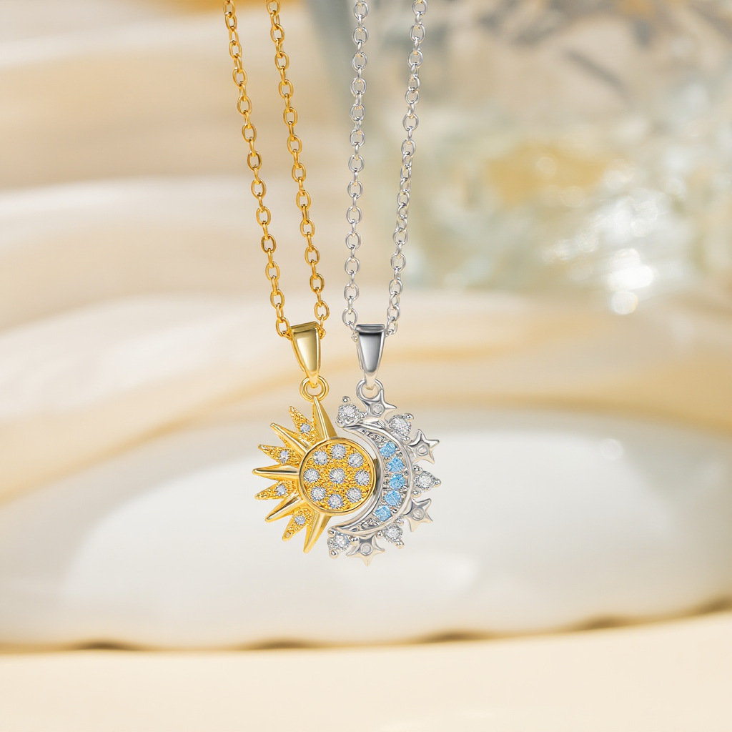 Modern Mobius Pendant Necklace For Men In Stainless Steel_voghion.com
