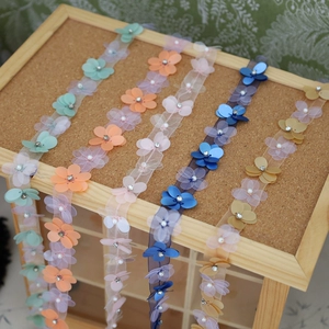 Лента, бретели, ремень, в цветочек, кружевное платье, DIY