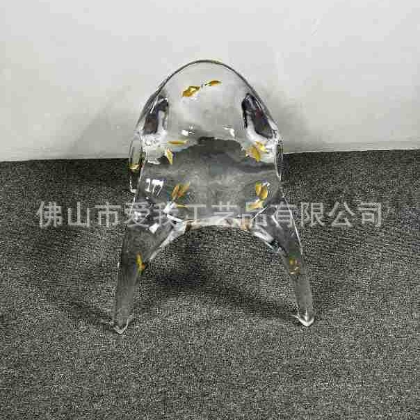 设计师艺术椅酒店高端座椅透明冰晶艺术客厅椅子高端场所座椅源头