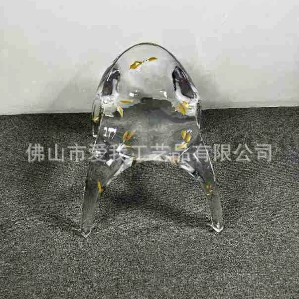 Designer Art Chair Hotel High-End Seat Transparent Ice Crystal Art Living Room Chair High-End Place Seat Source