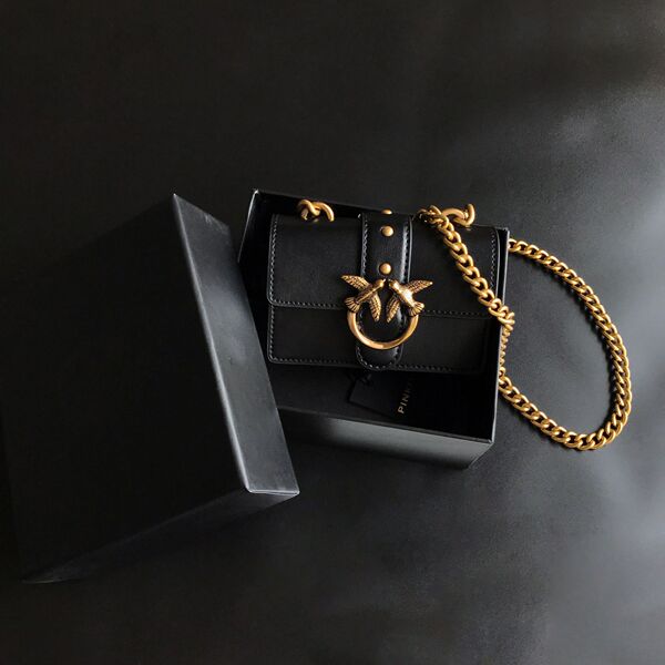Small classic lipstick on chain