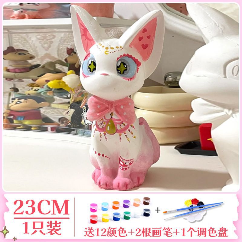 23cm 아름다운 Gigi 고양이 1 페인트 펜 트레이 보내기