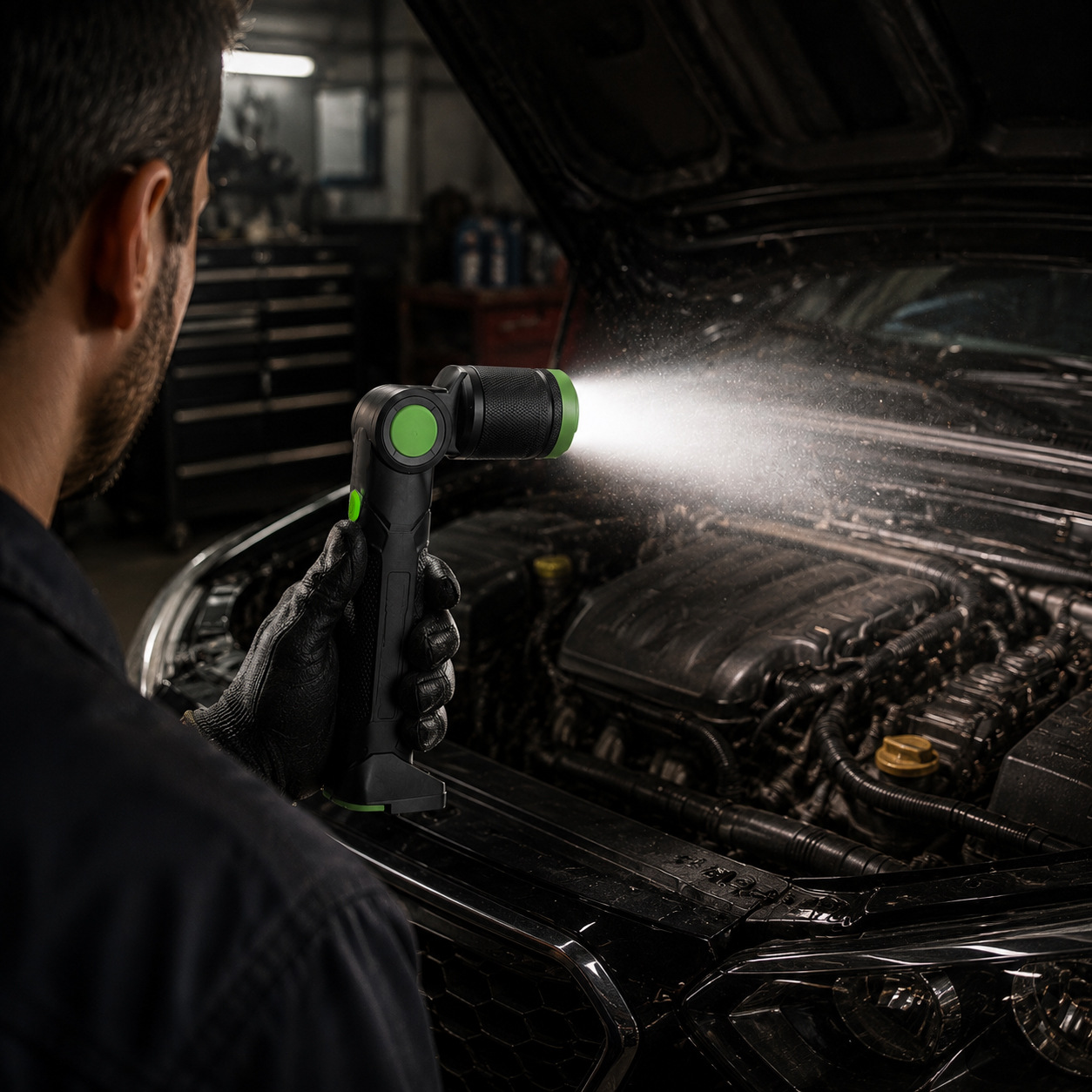 26 New Models of Rotating Work Lights, Rechargeable 1500Lm Rotating Car Repair Lights, Led Emergency Lighting Auto Repair Lights