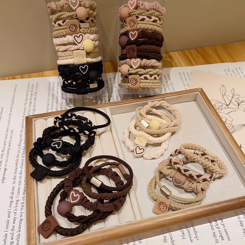 Meilade línea de cabello de color para mujeres 2025 nuevo cabello de caballo de cola de caballo multifuncional correa de goma duradera de alta calidad cabello de niños