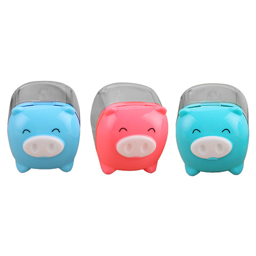 0557 Treasure Pencil Sharpener Cute Learning Stationery Pencil Sharpener Creative Student Prize Mini Piggy Pencil Sharpener