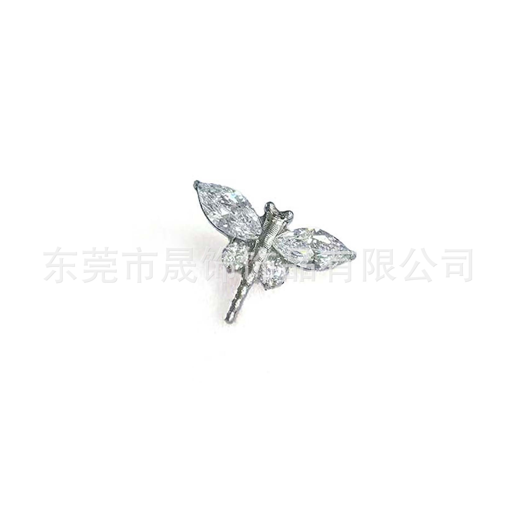 F136 Titanium 蜻蜓包 Studded Cubic Zirconia Labret Stud Ear 蜗钉 G23 Implant Grade Titanium 人体 Piercing Jewelry Helix Cartilage Stud