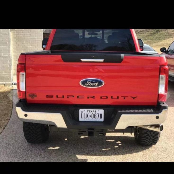 Suitable for 17-19 Ford SUPERDUTY tail box decals, 3D three-dimensional car logo modification decals