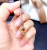 Organic crystal, set, ring, pendant, earrings, stone inlay