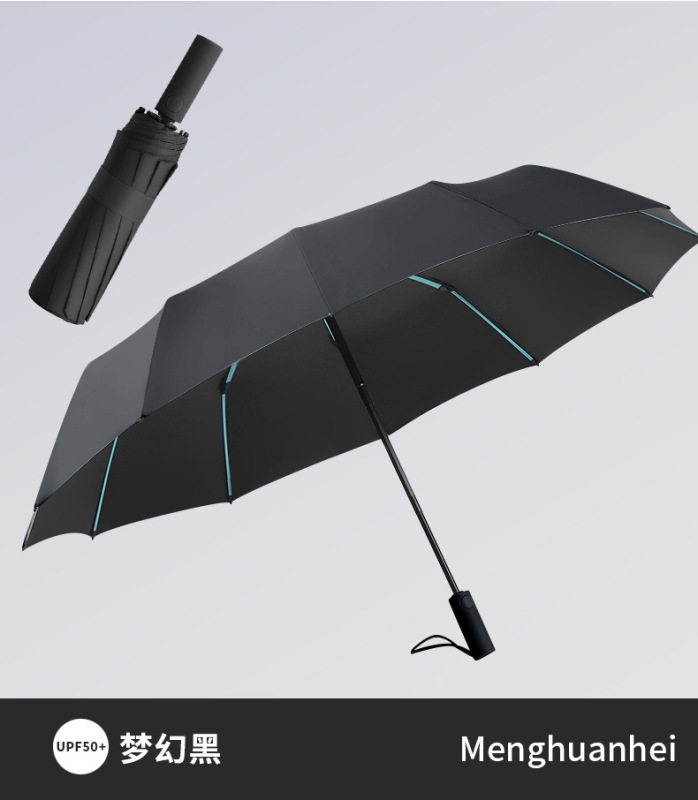全自动雨伞大号折叠晴雨两用遮阳伞加厚加大防风加固暴雨24骨批发|undefined