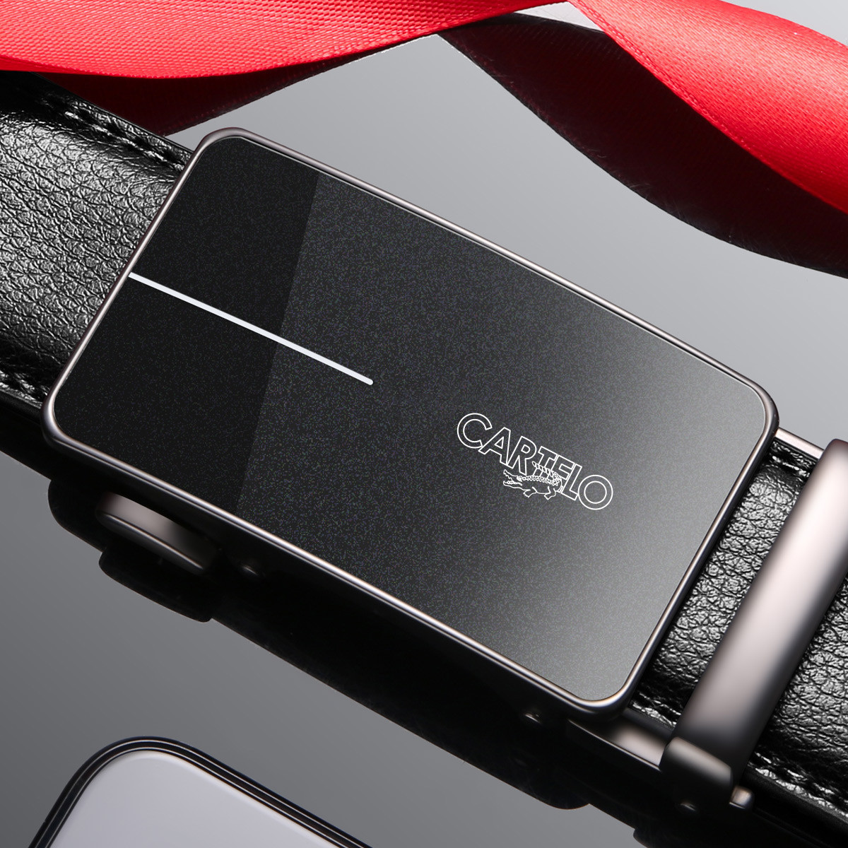 스타일 266 블랙 버클 블랙 벨트 [절묘한 선물 상자 포장]