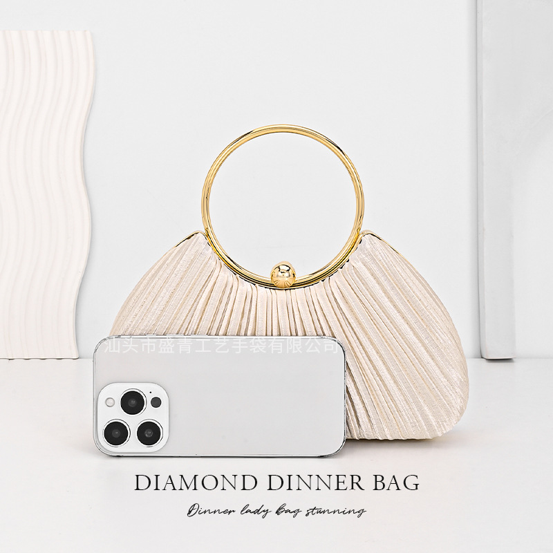 Cross-Border New Evening Bag For Women, New Chinese Style Cheongsam Clutch, Party Handbag, Fashionable Elegant Crossbody Bag - Thumbnail 3