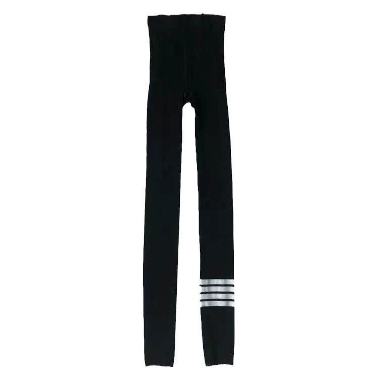 Cotton trousers, thin elastic leggings, fitted, tight