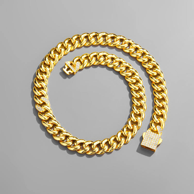 Cuban Chain Necklace For Men - Personalized Punk Hip Hop Style_voghion.com