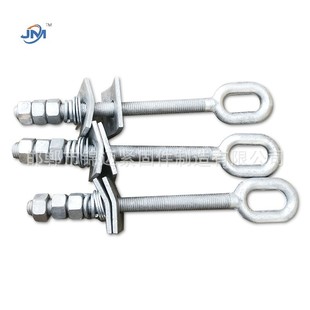Factory Produces Eye Ring Screws, Hot-Dip Galvanized Forged Eye Ring Bolts, Wire Drawing Forging, High Strength and Wear Resistance