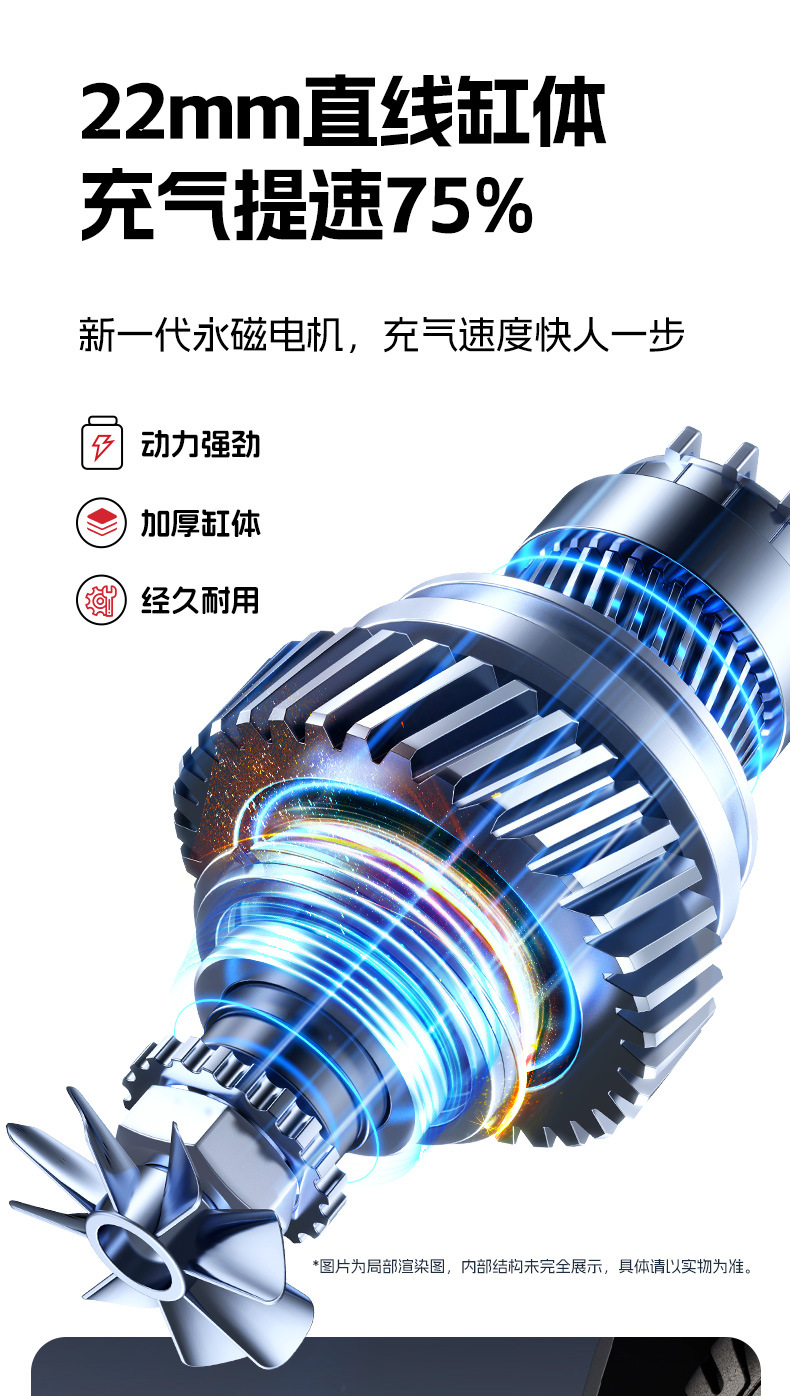 Car emergency start power supply car inflation pump battery spare ignition tire inflation pump