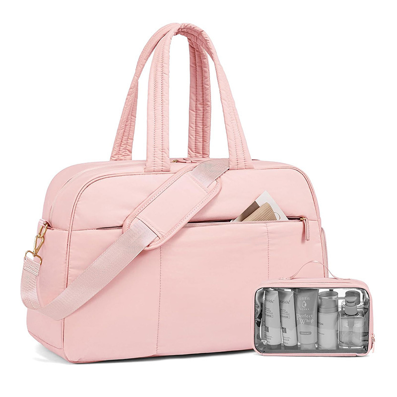 Nuevo tipo de bolsa de viaje con zapato compartimiento bolsa de ejercicios de mujer bolsa mojada bolsa de viaje de fin de semana de mujer impermeable