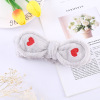 Colored headband with bow for face washing, yoga clothing, scarf, hair accessory, with embroidery, wholesale