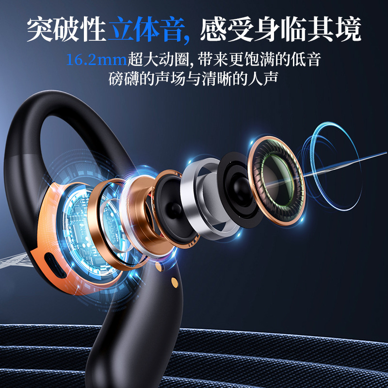 超長時間バッテリー Bluetoothイヤホン ランニング フィットネス ブラック クールな人気商品 工場直送 新型 イヤホン型/耳掛け型|undefined