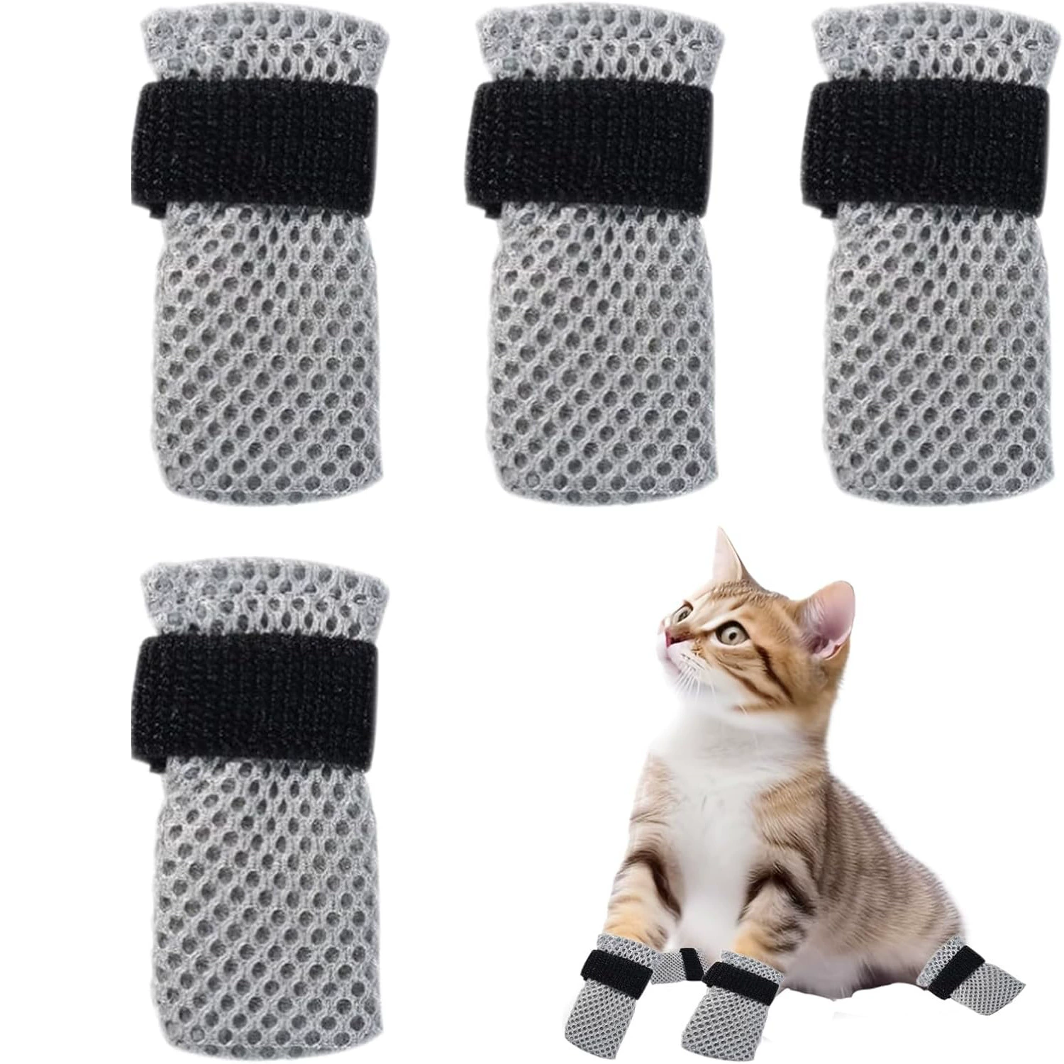 Обувь и носки для домашних собак, уход за кошками и собаками, мягкие носки для собак на липучке, защищающие от царапин и сопротивления, которые нельзя снять.
