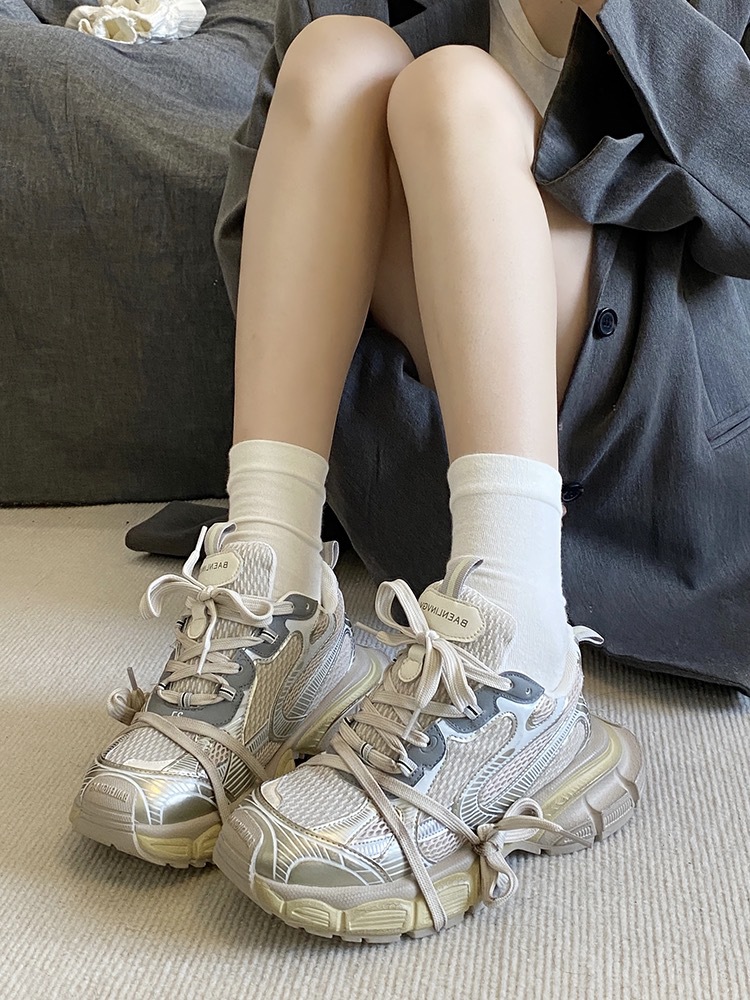 Sommer Paris Neue XL Alte Schuhe Frauen S Casual Running Dirty Dicken Boden Erhöht Paar Sport_voghion.com