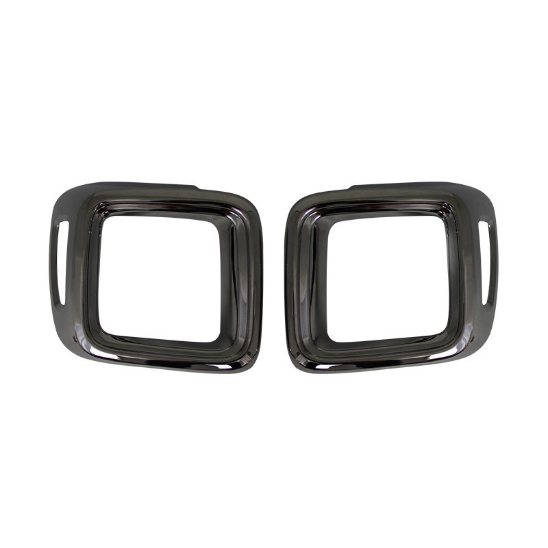 16-18款 自由侠 Tail Light Frame Cover for Jeep Renegade 2016-2018 (Light frame) - black-chrome