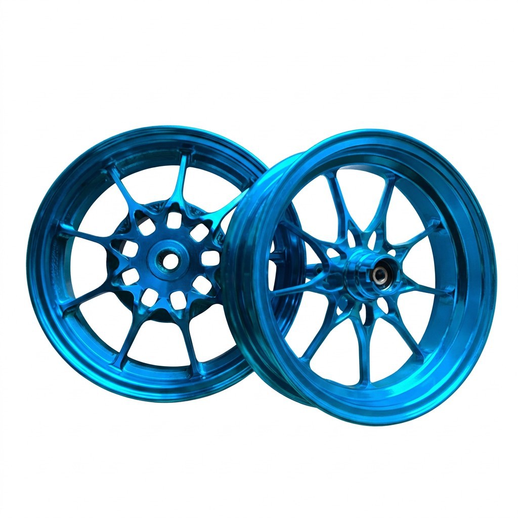Cross-border 10inch CNC wheel hub suitable for Yamaha Jog90 motorcycle wheel hub modification, aluminum alloy manufacturer wholesale