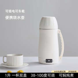 德国真米便携式烧水壶旅行恒温烧水杯小型加热保温杯电热水壶迷你