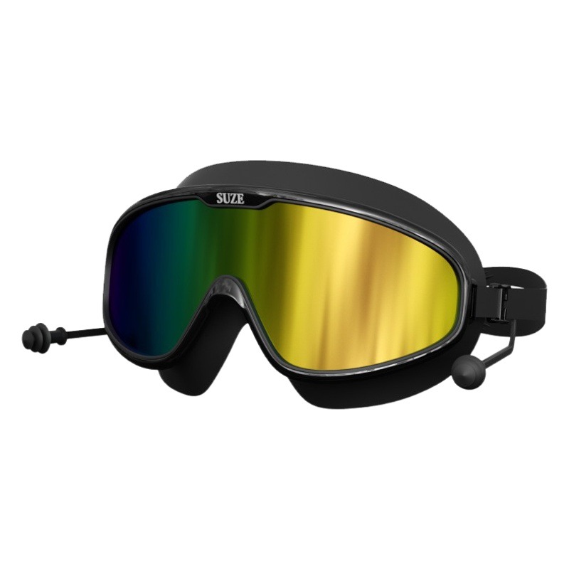 Large frame swimming goggles waterproof anti-fog HD large frame myopia swimming goggles adult men and women professional diving swimming suit