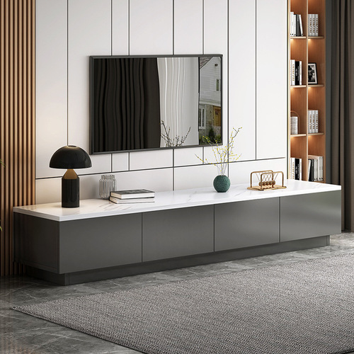 TV cabinet modern simple coffee table combination small apartment living room light luxury Italian style floor cabinet bedroom TV cabinet
