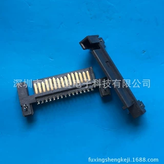 厂家SATA座SATA插座显卡PCI槽连接器SATA电源座福鑫盛单臂90度