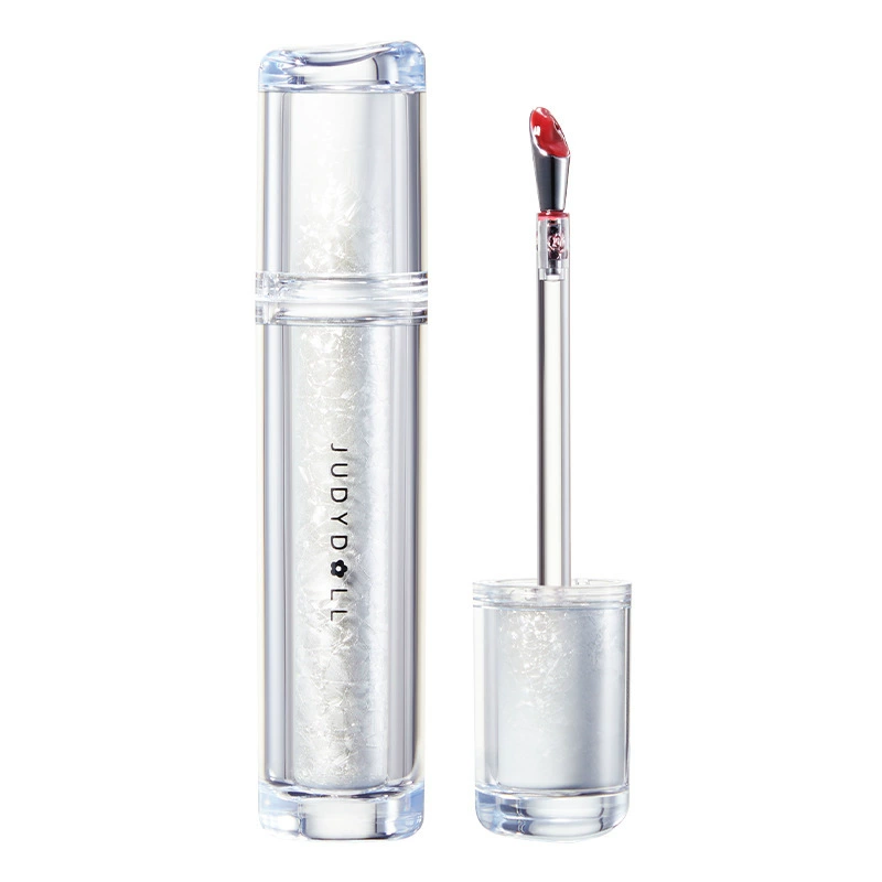 Губная помада-глянец (Judydoll) Orange Ice Diamond Essence — Зеркальный блеск, не липнет, увлажняет