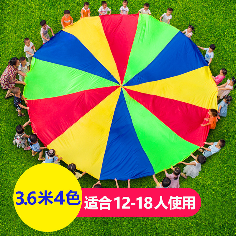 Kindergarten Rainbow Umbrella Kidsren's Early Education Sensory Toys Outdoor Game Training Teaching Aids Cross-Border Dropshipping 3-6 Years Old