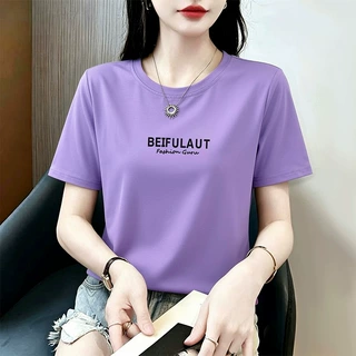 印花短袖女t恤纯棉2026新款爆款衫夏季大码胖mm巨好看上衣体恤ins