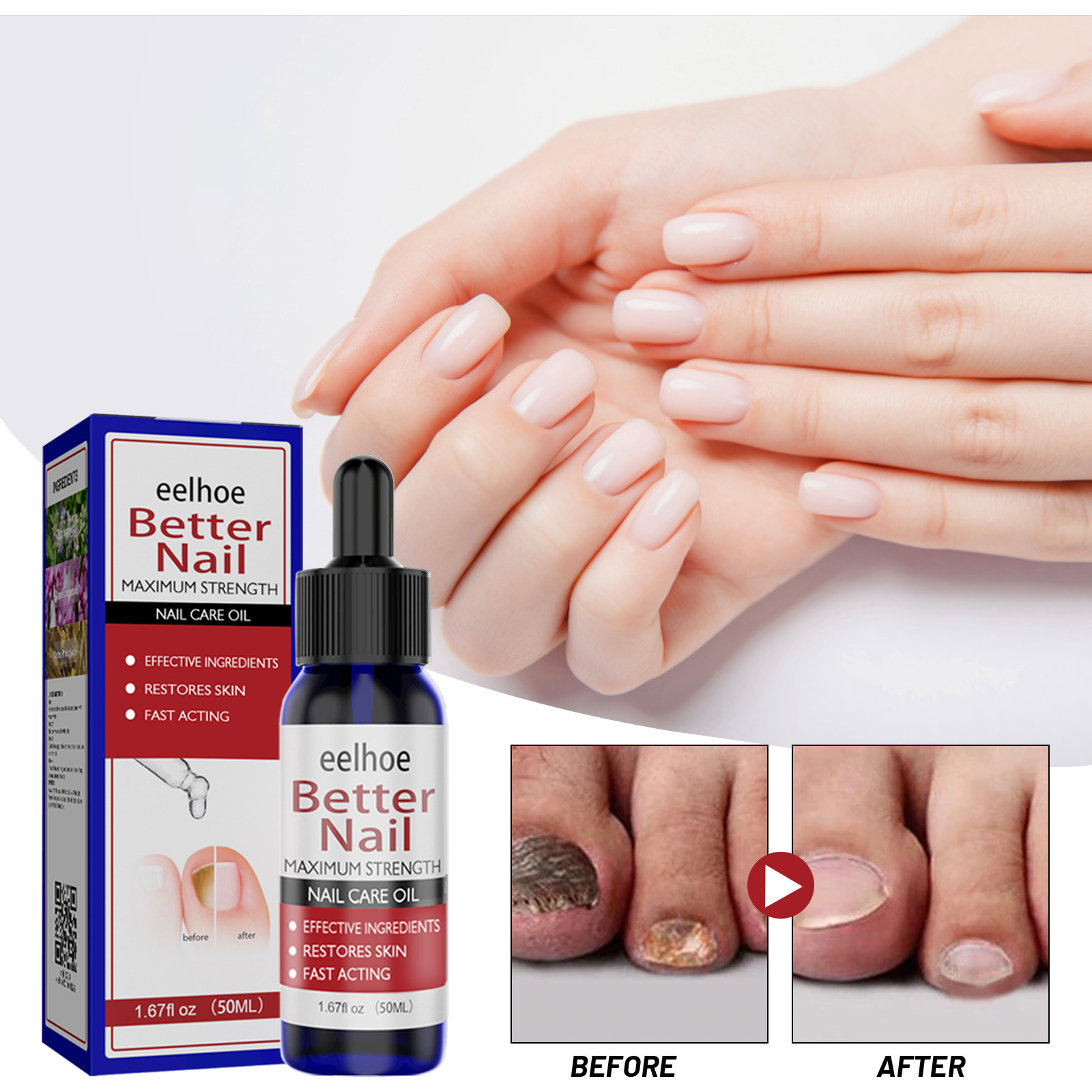 eelhoe Nail Repair Liquid Application