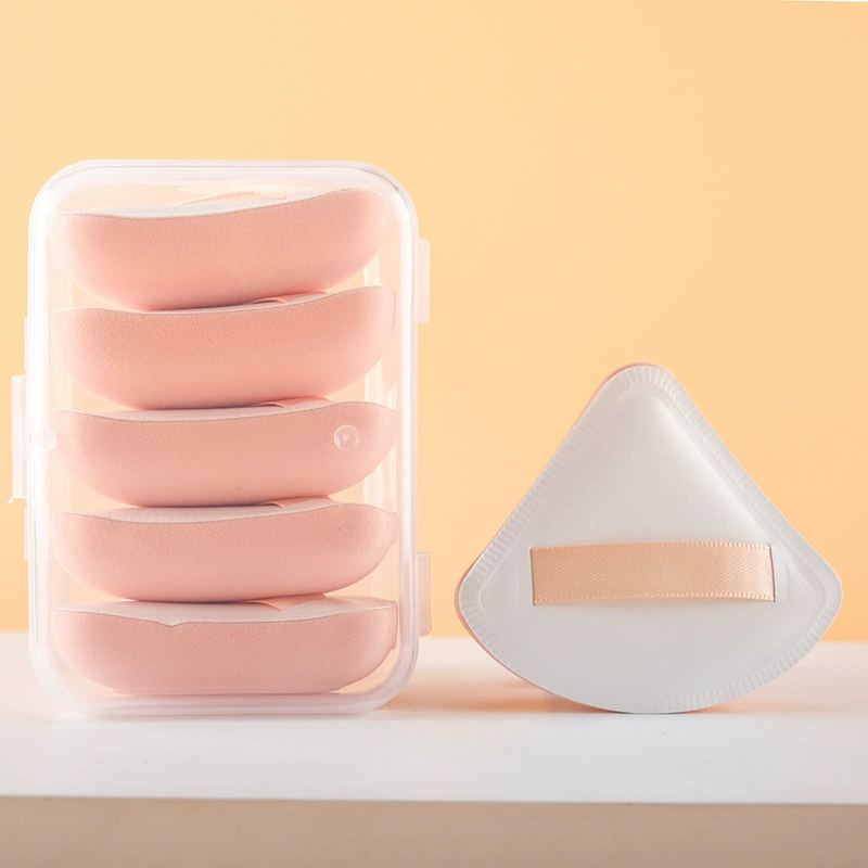 Makeup Sponge Set, cotton foundation & powder applicators — triangular, square, round lightweight kit