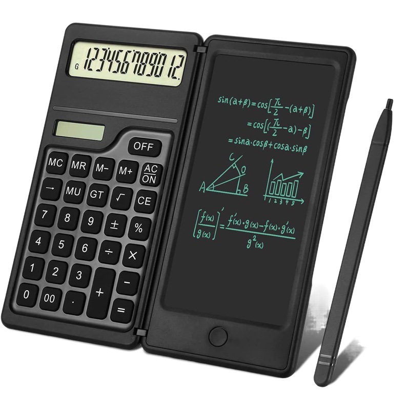 6-pulgadas calculadora solar escritura tablero aprendizaje Oficina portátil plegable LCD