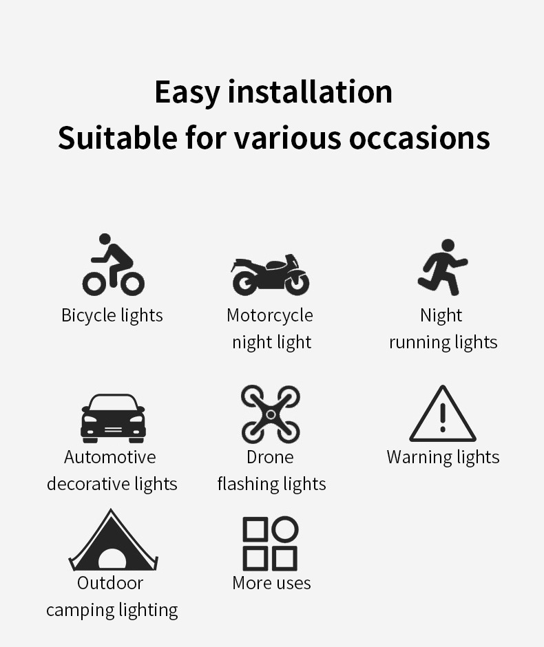 Cross-border supply of motorcycles, electric vehicles, led flash lights, aircraft lights, bicycle tail lights, drone charging pilot lights