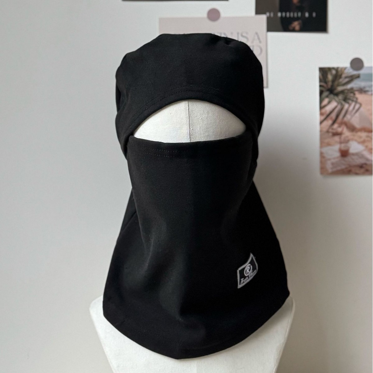 保暖面罩帽防寒加厚保暖骑车帽冬面罩防风围脖一体头盔内胆包头帽