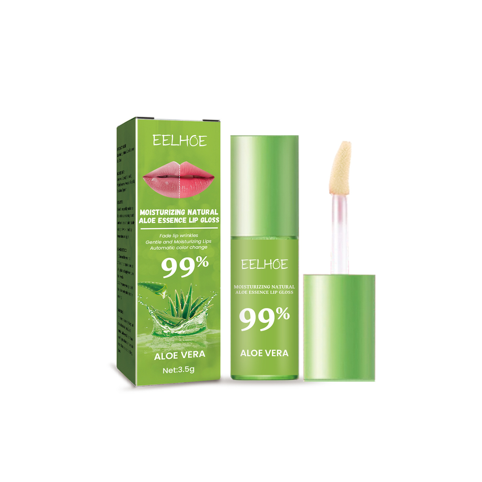 Moisturizing Aloe Essence Lip Gloss For Soft And Shiny Lips_voghion.com