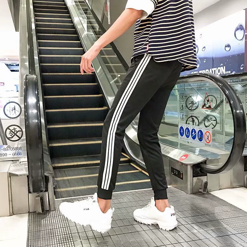 Классические casual штаны унисекс для учащихся начальных классов, летне‑осенний сезон, черный/серый, размеры S–5XL