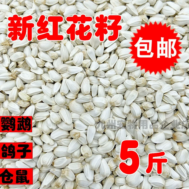 Новые семена сафлора Семена белой дыни Хомяк Попугай Голубь Еда Попугай Птица Еда Бесплатная доставка