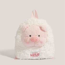 卡通粉色趴猪毛绒玩具ins爆款小猪露露公仔抱枕儿童生日礼物批发